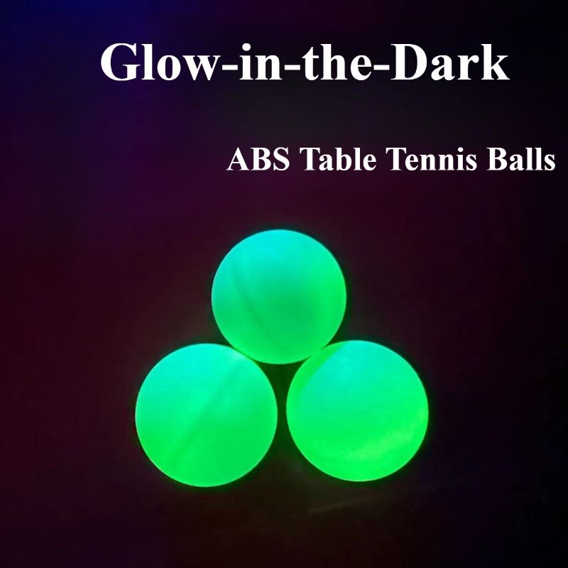 Table Tennis Game Pc - 빛나는 탁구공 야광 공 ABS 신소재,