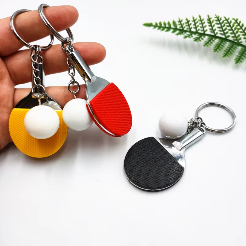 Table Tennis Balls - 7 색 귀여운 탁구 라켓 펜던트