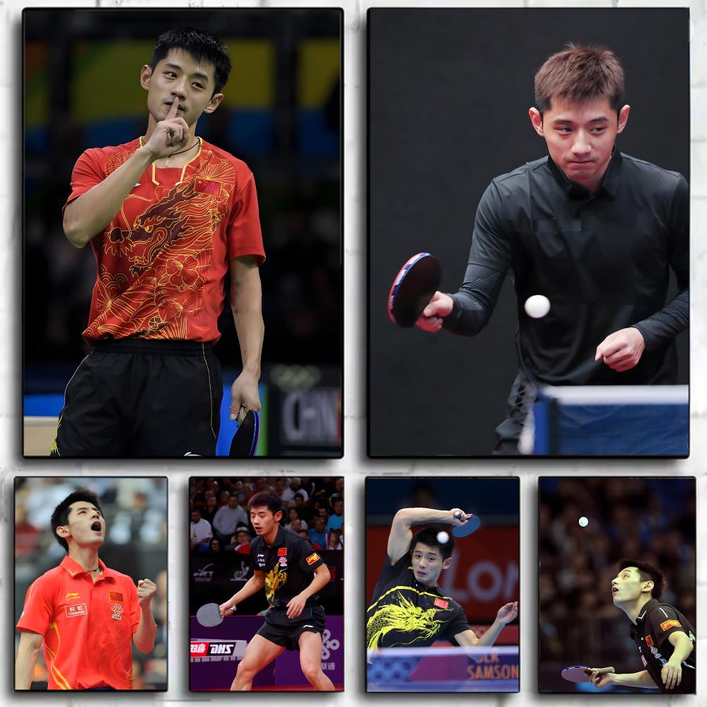 탁구 장 지케 포스터 벽 예술 인쇄 장식 벽화 홈 장식 - Table Tennis Zhang Jike 리뷰 및 가격