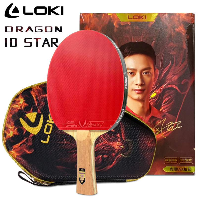 LOKI DRAGON 10 스타 탁구 라켓 전문 5 우 - Table Tennis Zhang Jike 리뷰 및 가격
