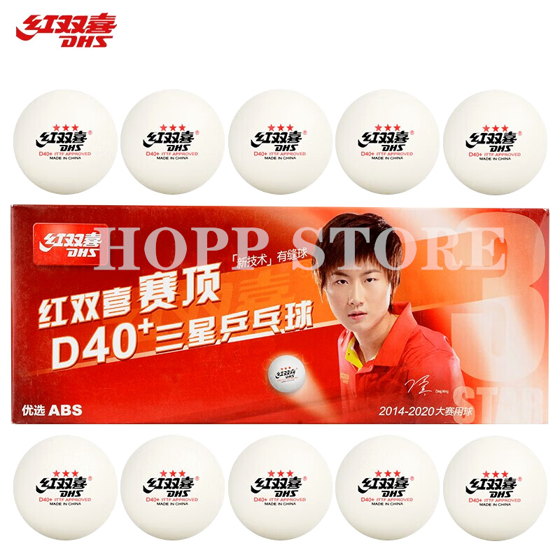 DHS 3성 D40+ 탁구공 3성 신소재 3성 솔기 A - Table Tennis Game Pc 리뷰 및 가격