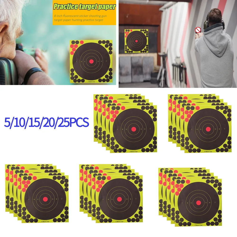 5/10/15/20/25PCS 8 인치 튄 대상 접착제 - Practice Target Board 리뷰 및 가격