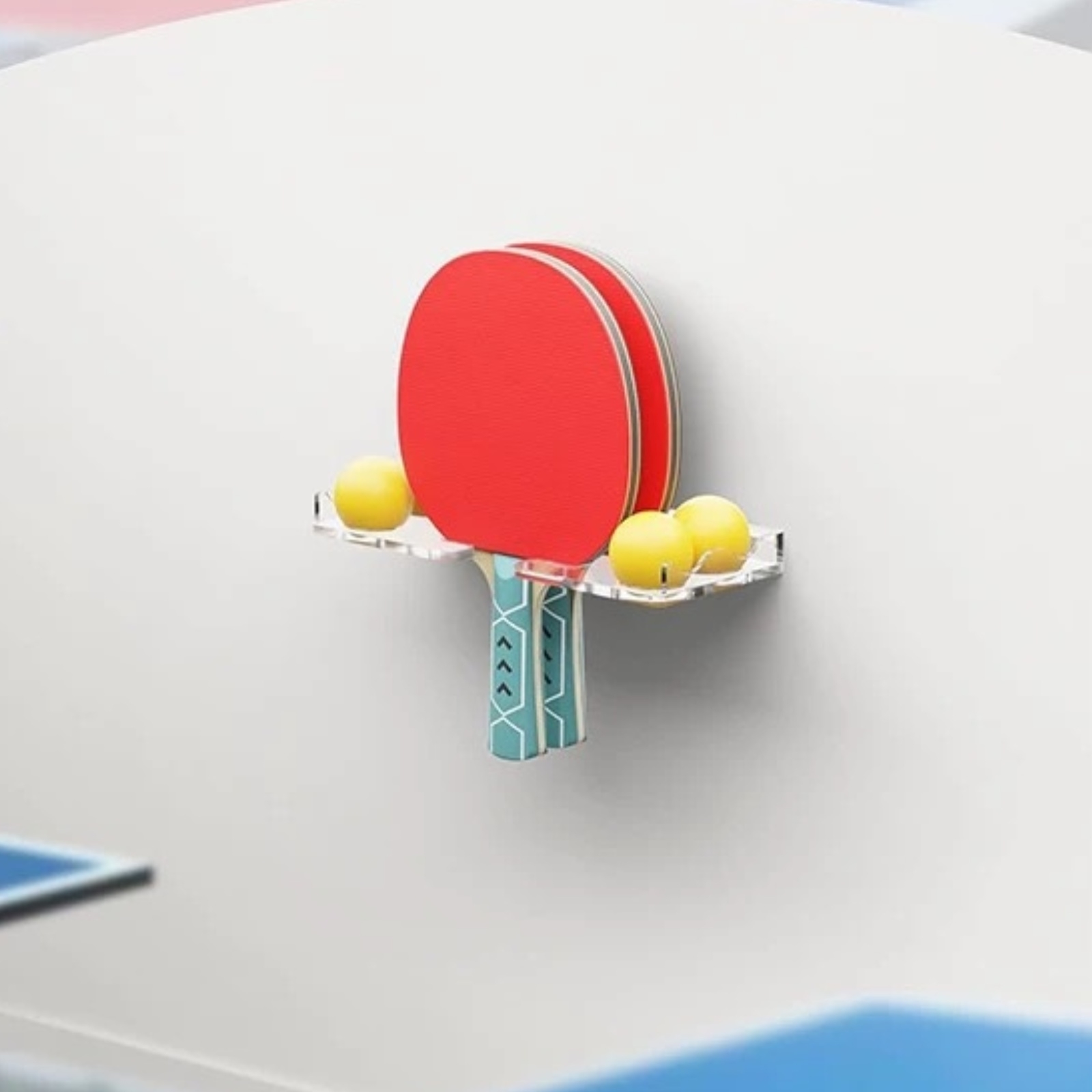투명 아크릴 벽걸이형 탁구 패들 디스플레이 랙 탁구 라 - Table Tennis Balls 리뷰 및 가격