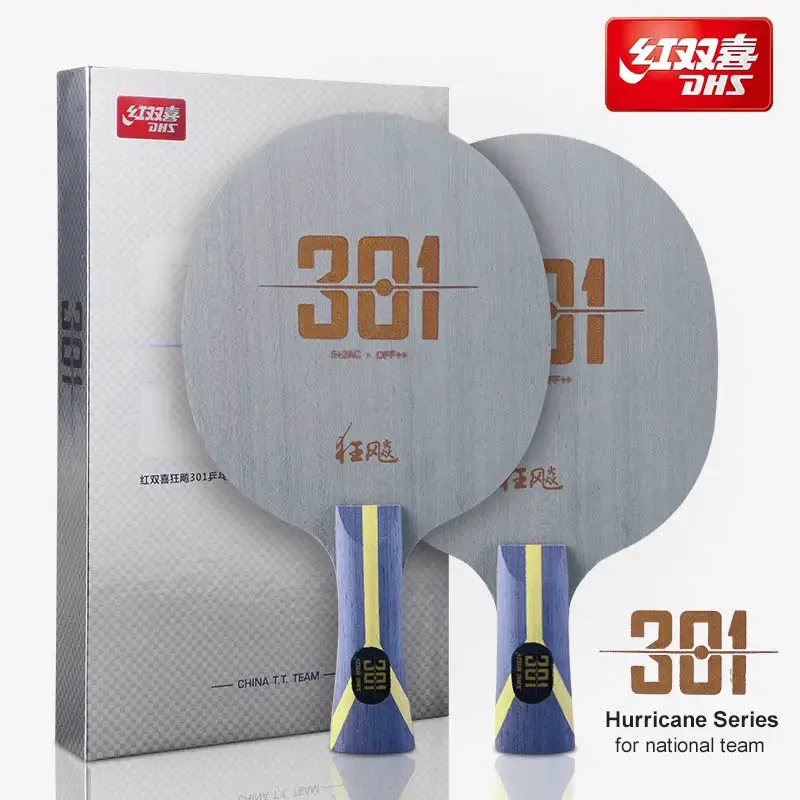 DHS 허리케인 301 H301 탁구 블레이드 5 우드 - Table Tennis League 리뷰 및 가격