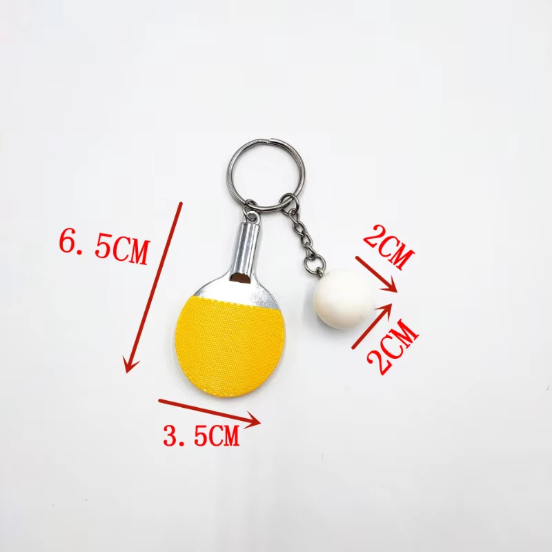 7 색 귀여운 탁구 라켓 펜던트 기념품 탁구 공 열쇠  - Table Tennis Balls 리뷰 및 가격