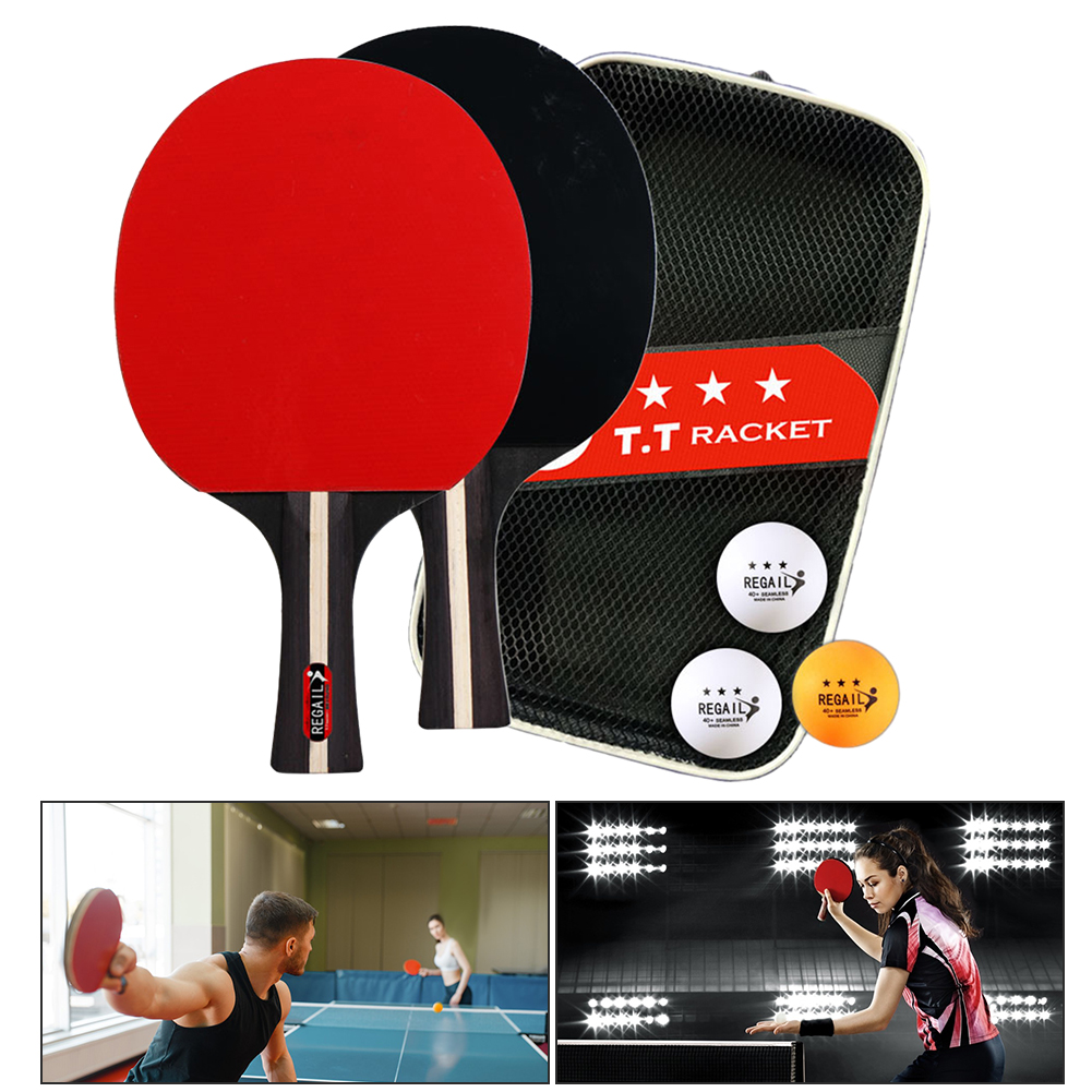 탁구 라켓 2 개 및 공 3 개, 탁구 패들 세트, 전 - Table Tennis Game Pc 리뷰 및 가격