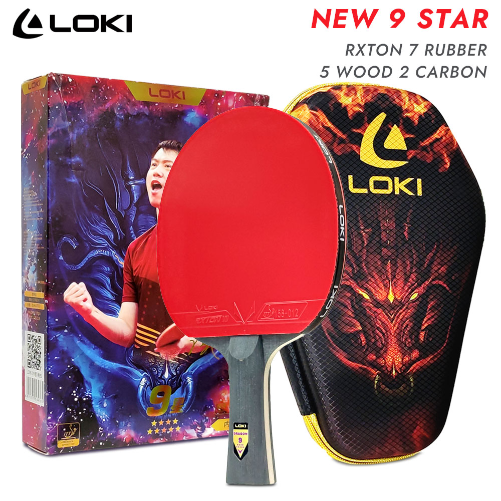 LOKI 9 스타 탁구 라켓 새로운 전문 탁구 패들 배 - Table Tennis Zhang Jike 리뷰 및 가격