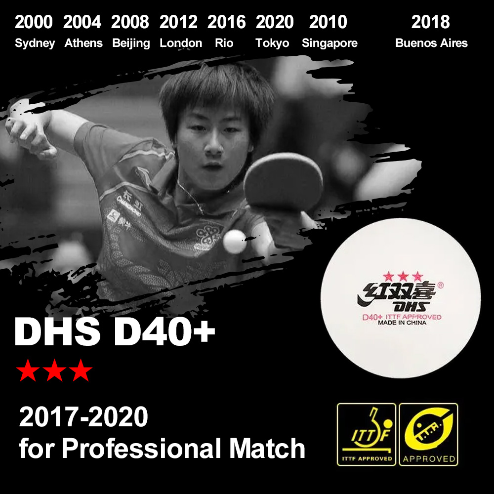 DHS D40+ DJ40+ 탁구 공 3 스타 ABS W - Table Tennis Game Pc 리뷰 및 가격